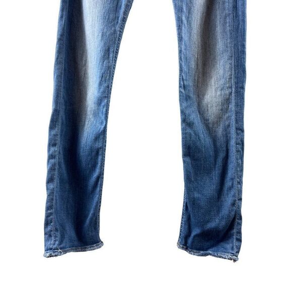rag & bone Jeans the Capri Low Rise Light Wash Denim Raw Hem Women's Size 25 - Picture 3 of 13